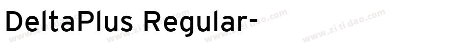 DeltaPlus Regular字体转换